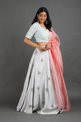 Light Blue Zari Embroidered Lehenga SetIMG_1686