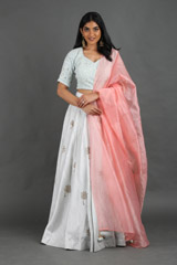 Light Blue Zari Embroidered Lehenga SetIMG_1688