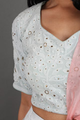 Light Blue Zari Embroidered Lehenga SetIMG_1690