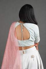 Light Blue Zari Embroidered Lehenga SetIMG_1694