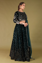 Zari Mirror Embroidered LehengaDSC04813
