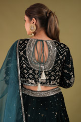 Zari Mirror Embroidered LehengaDSC04815