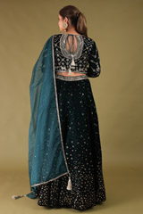 Zari Mirror Embroidered LehengaDSC04816