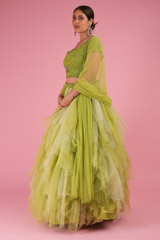 Shades of Green LehengaDSC02485