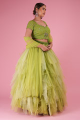 Shades of Green LehengaDSC02486