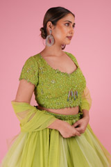 Shades of Green LehengaDSC02487