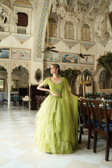 Shades of Green LehengaDSC03398