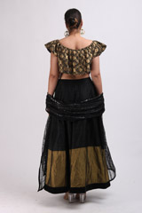 Black Silk Zari LehengaIMG_0094