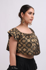 Black Silk Zari LehengaIMG_0099