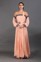 Peach Silk Gown4604_video