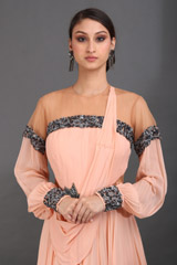Peach Silk GownIMG_0376
