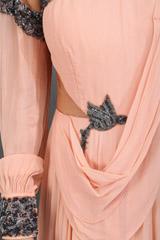 Peach Silk GownIMG_0379