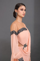 Peach Silk GownIMG_0382