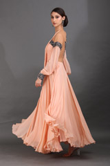 Peach Silk GownIMG_0386