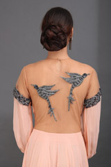 Peach Silk GownIMG_0388