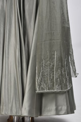 Olive Emblished Lehenga_SUB8172