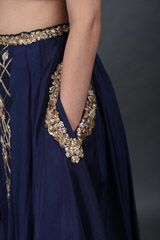 Royal Blue Embellished Top Bottom SetIMG_0215
