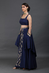 Royal Blue Embellished Top Bottom SetIMG_0216