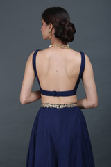 Royal Blue Embellished Top Bottom SetIMG_0225