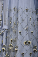 Blue Embellished Lehenga_SUB8192