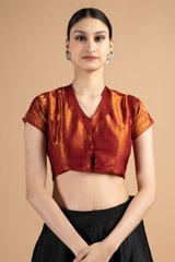 Maroon Gold BlouseDSC00945