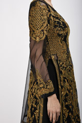 Black Embroidered Kurta Set_SUB9692