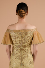 Chamagne Shaded Dress_DTR4452