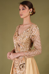 Golden Embroidered GownDSC05516