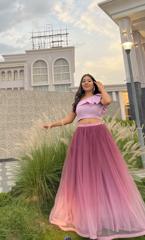 Ruffled One Shoulder Top With Skirt1