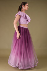 Ruffled One Shoulder Top With SkirtDSC04077