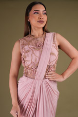 Pink Saree GownDSC04162