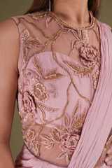 Pink Saree GownDSC04163
