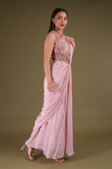 Pink Saree GownDSC04164