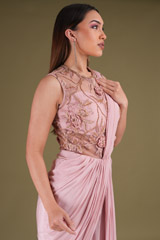 Pink Saree GownDSC04165