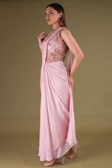 Pink Saree GownDSC04166