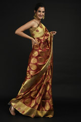 Red Silk Saree_SUB1410