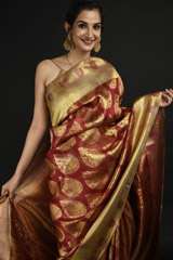 Red Silk Saree_SUB1412