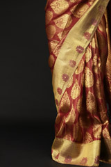 Red Silk Saree_SUB1418
