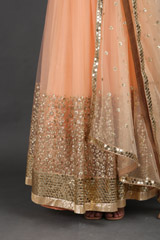 Peach Sequin LehengaIMG_0982