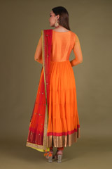 Saffron Tiered Kurta SetDSC04185