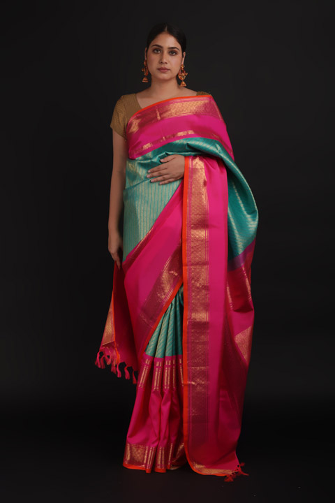 Green Silk Saree