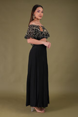 Off Shoulder Cape With PantsDSC04308