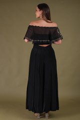 Off Shoulder Cape With PantsDSC04312