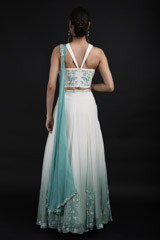 White Embroidered Top Bottom Set_SUB9815