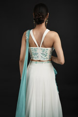 White Embroidered Top Bottom Set_SUB9817