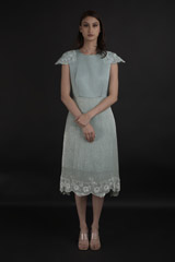 Mint Single Layer Flapper Dress