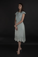 Mint Single Layer Flapper Dress_DTR0140