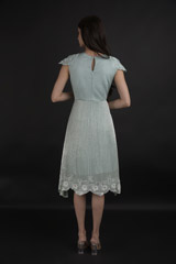 Mint Single Layer Flapper Dress_DTR0142