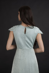 Mint Single Layer Flapper Dress_DTR0143
