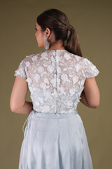 3D Flower Applique Top And Ruffle skirtDSC04112